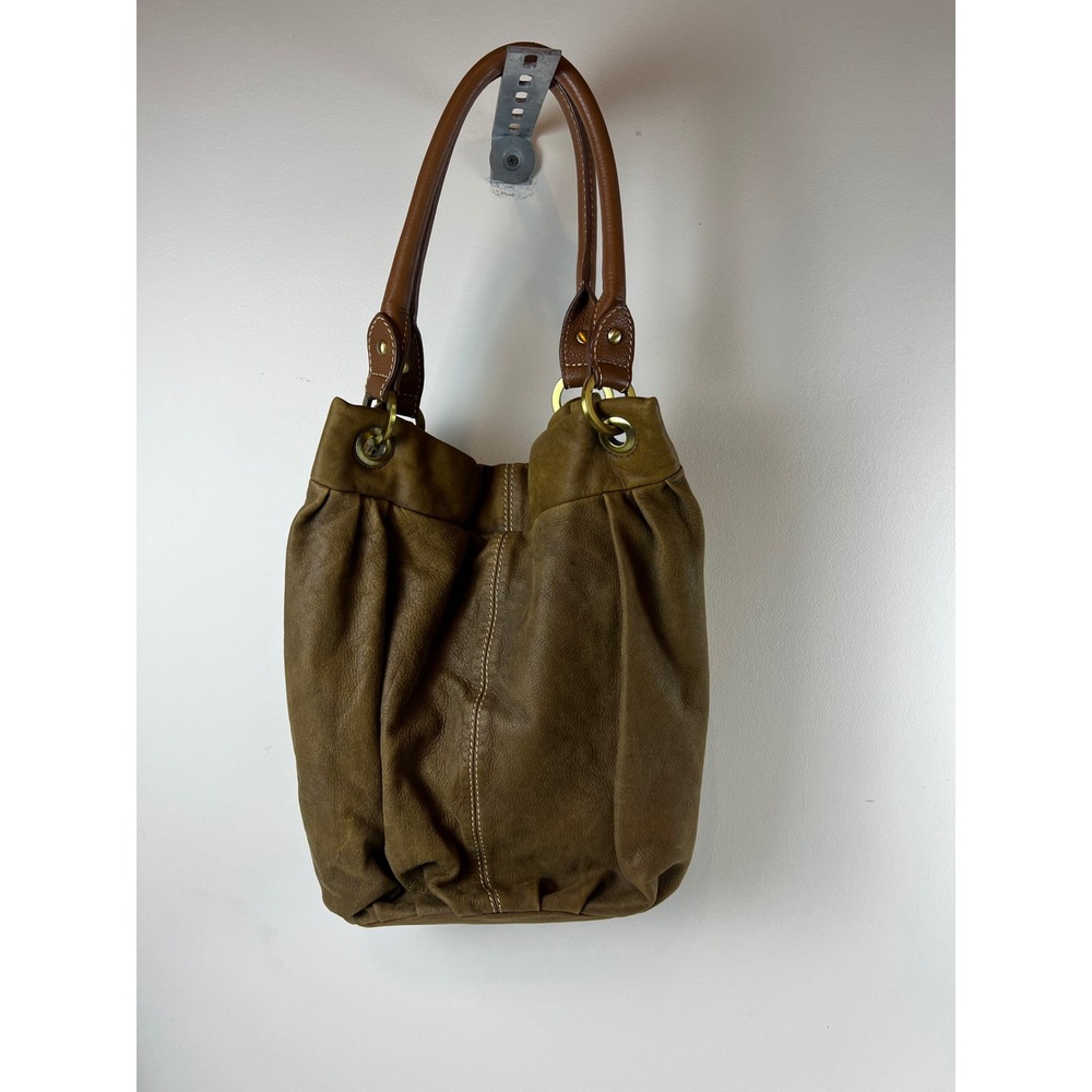 Coldwater Creek Brown Leather Bucket Bag Shoulder Bag Everyday Purse